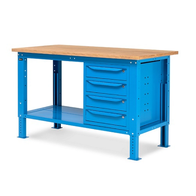 Vendita online Banco Work Up 1504 piano Multiplex mm.1500x750x732/1107H - Blu RAL5012